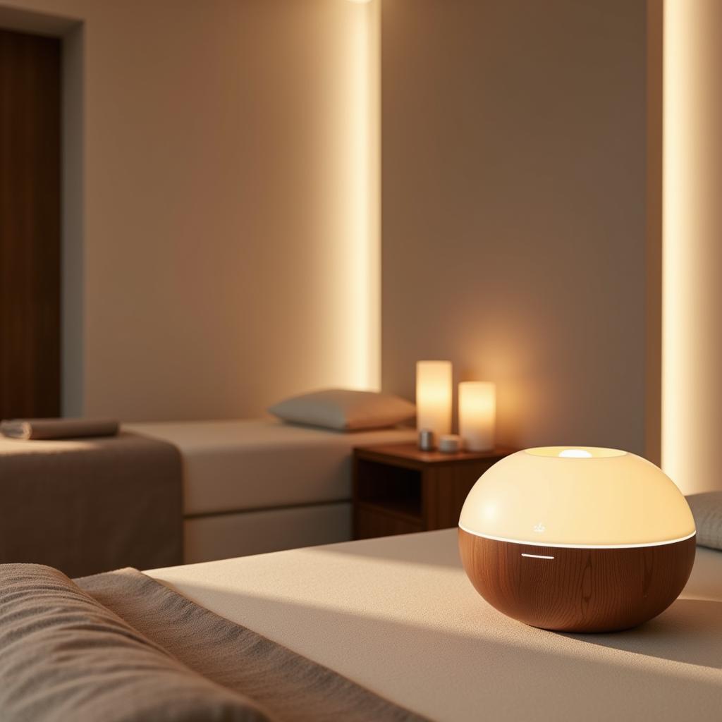 Modern Spa Room with Aroma Diffuser