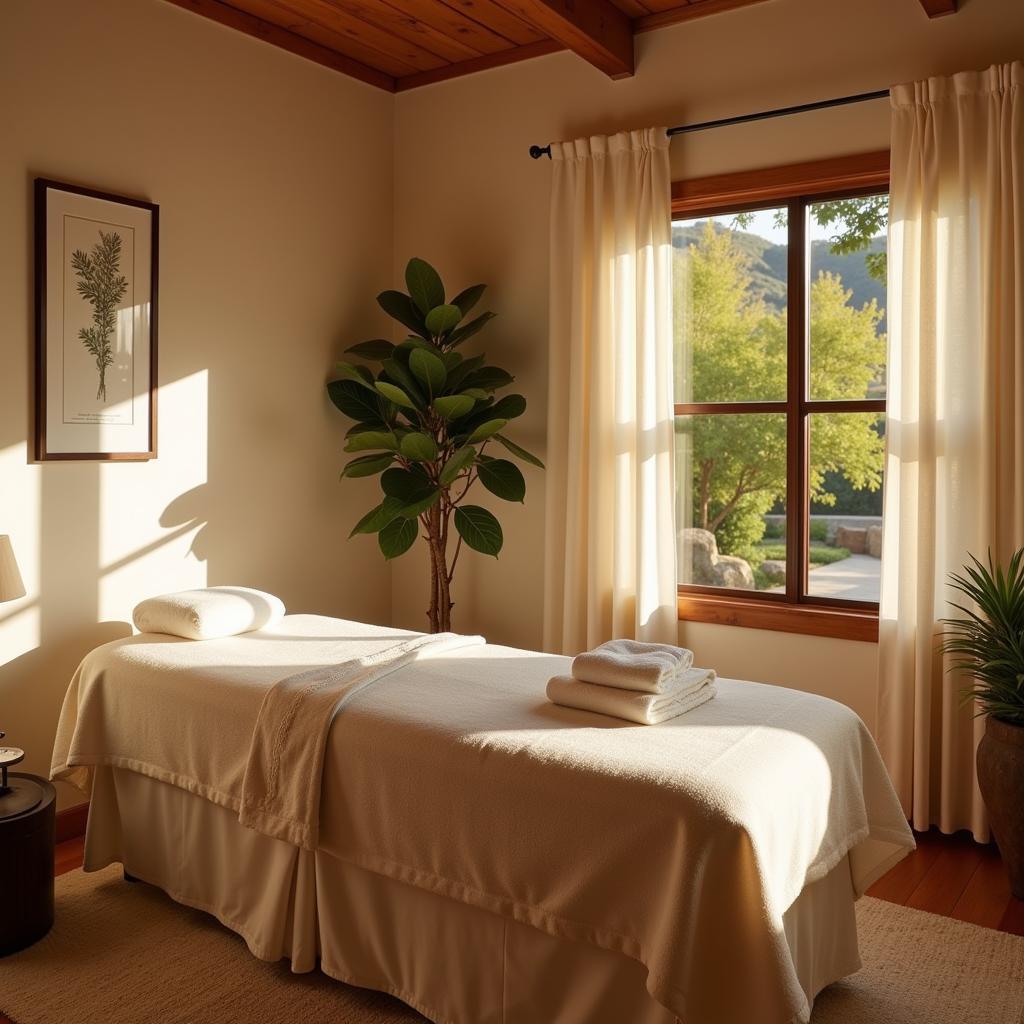 Relaxing Montecito Spa Treatment Room