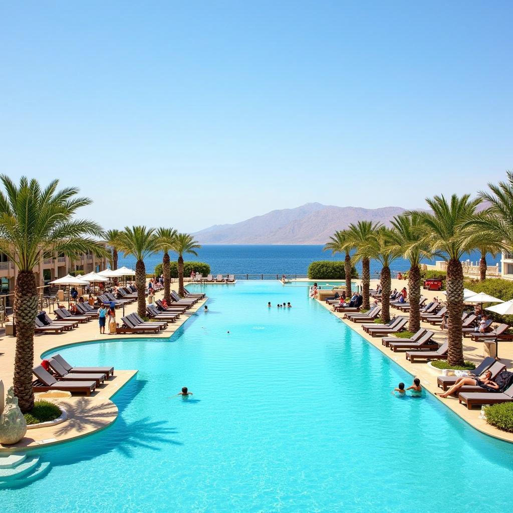 Luxurious Pool at Movenpick Tala Bay Aqaba