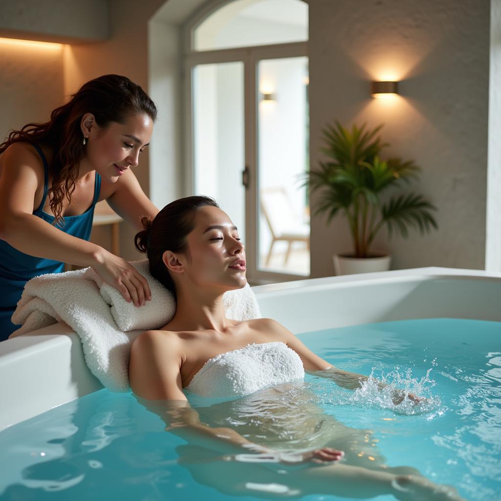 Rejuvenating Hydrotherapy at a Ner Spa