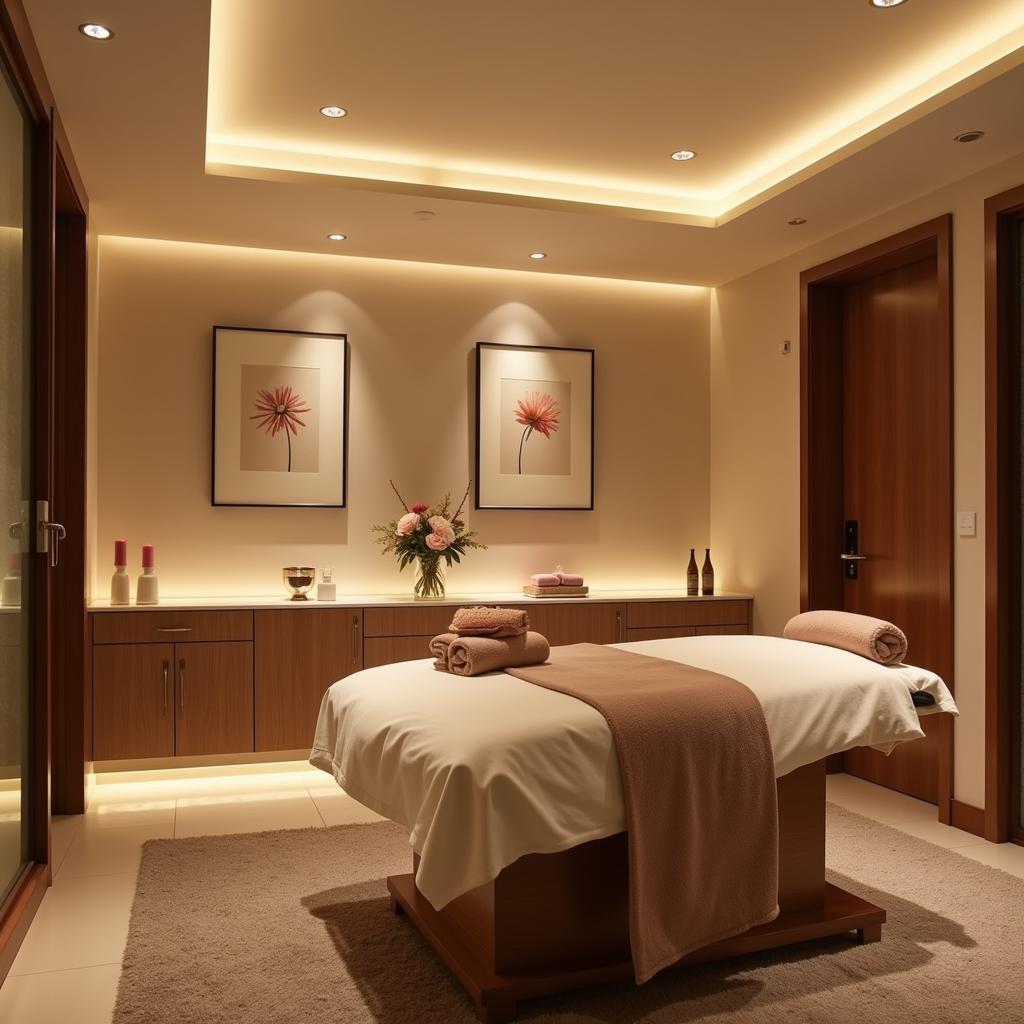 Relaxing Spa Treatment Room in Noida