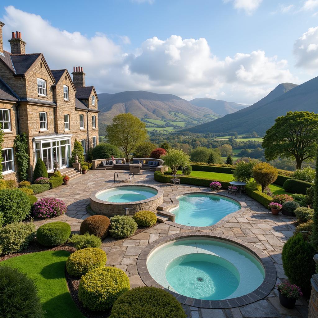 Luxurious spa hotel getaway in North Wales showcasing stunning views and tranquil atmosphere