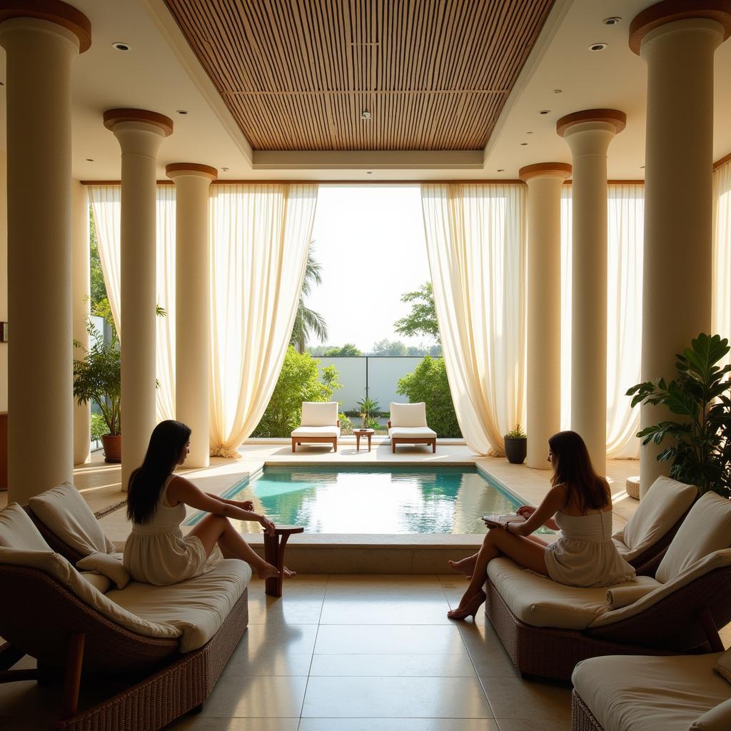 Tranquil Oasis Spa Relaxation Area