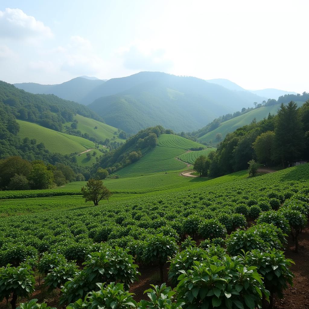 Lush coffee plantations surrounding Old Kent Estate and Spa Coorg