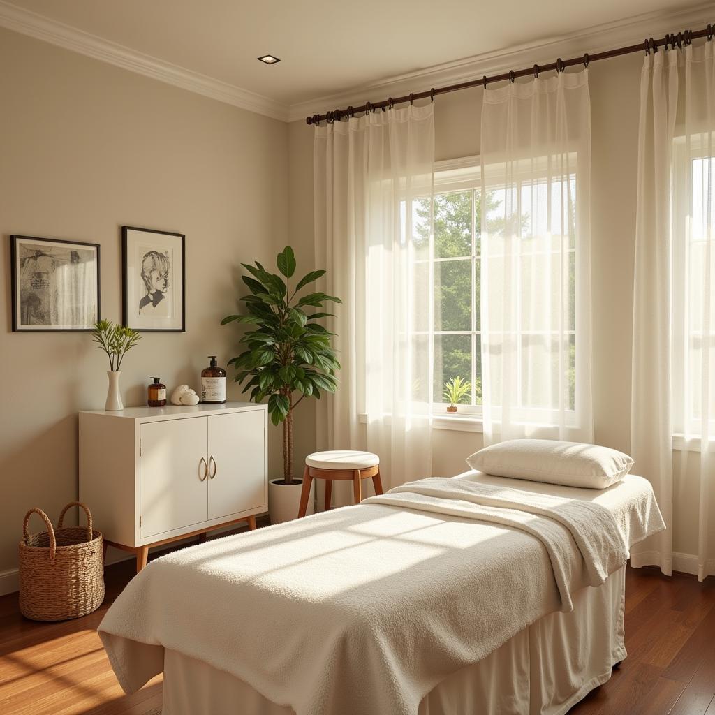 Serene spa treatment room at Old Kent Estate and Spa Coorg