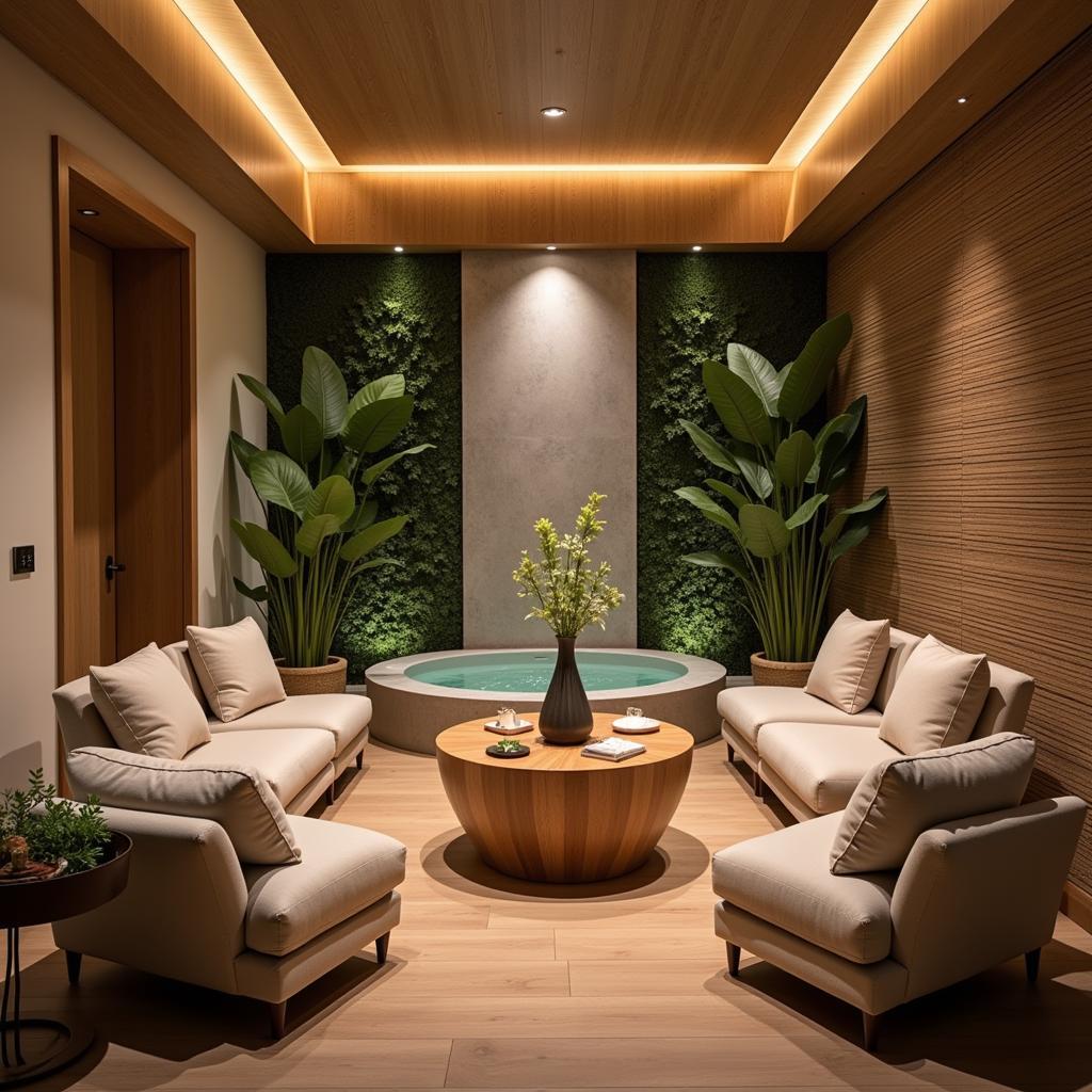 Serene Oneworld Spa Relaxation Area