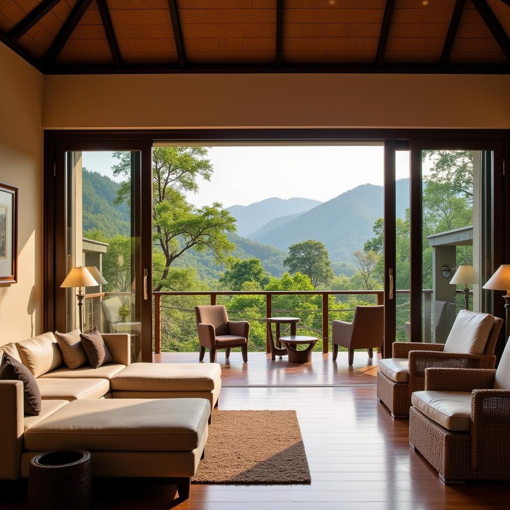 Relaxation Area in a Spa in Ooty