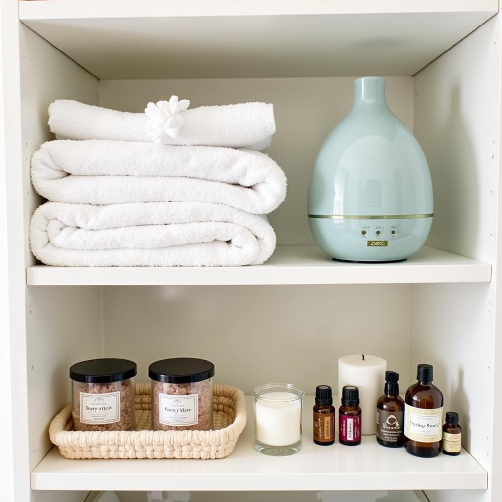 Organized Home Spa Supplies for a Seamless Spa Experience