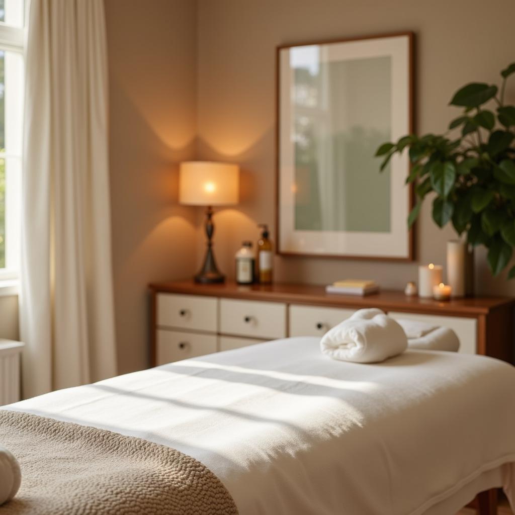 Serene treatment room in an oriental Thai spa in Alipore, Kolkata