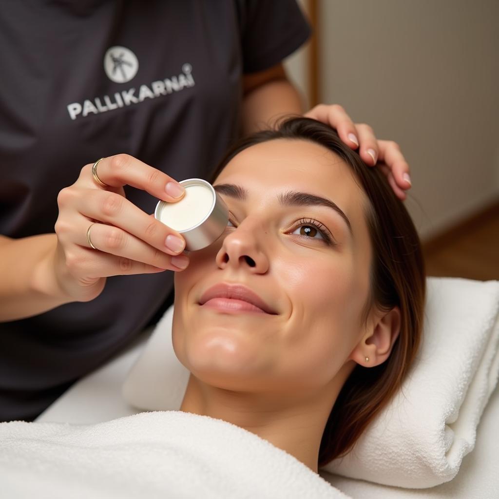 Facial treatment at a spa in Pallikaranai Commercial