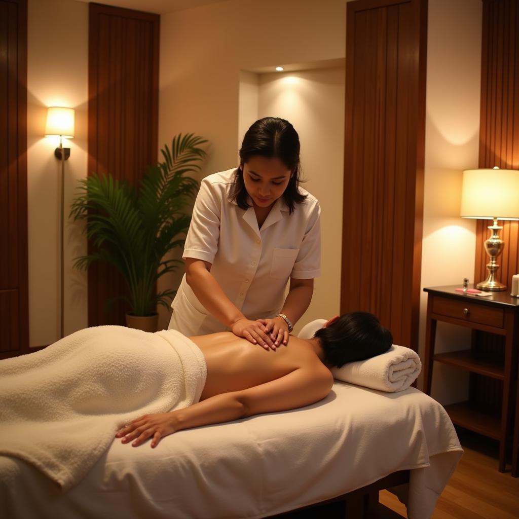 Massage therapy at a spa in Pallikaranai Commercial