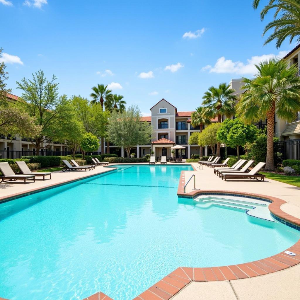 Luxurious Pool Area at Palm Mountain Resort & Spa