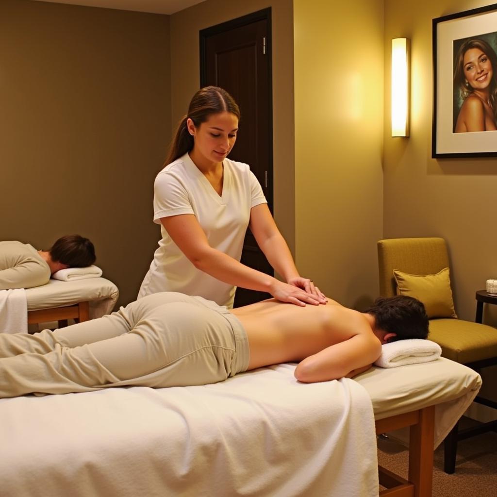 Palms Hotel Spa Massage Therapy Session