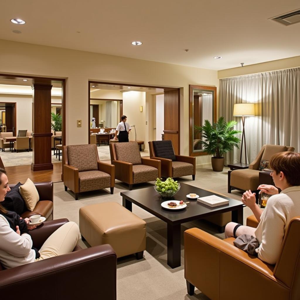 Palms Hotel Spa Relaxation Lounge with Comfortable Seating