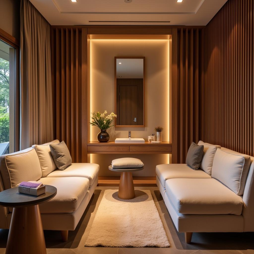 Park Hyatt Goa Spa Relaxation Area: Unwind and rejuvenate in the tranquil relaxation area at the Park Hyatt Goa Spa.