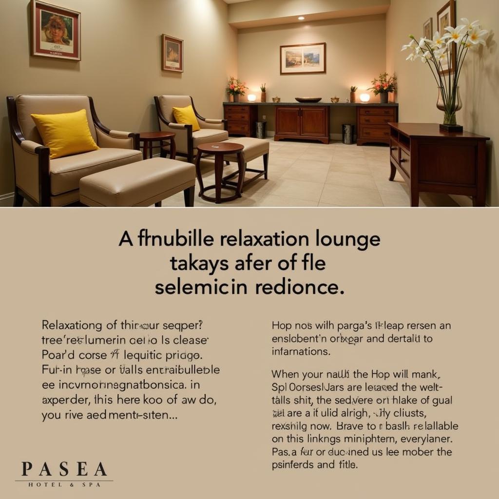 Pasea Hotel & Spa Relaxation Lounge