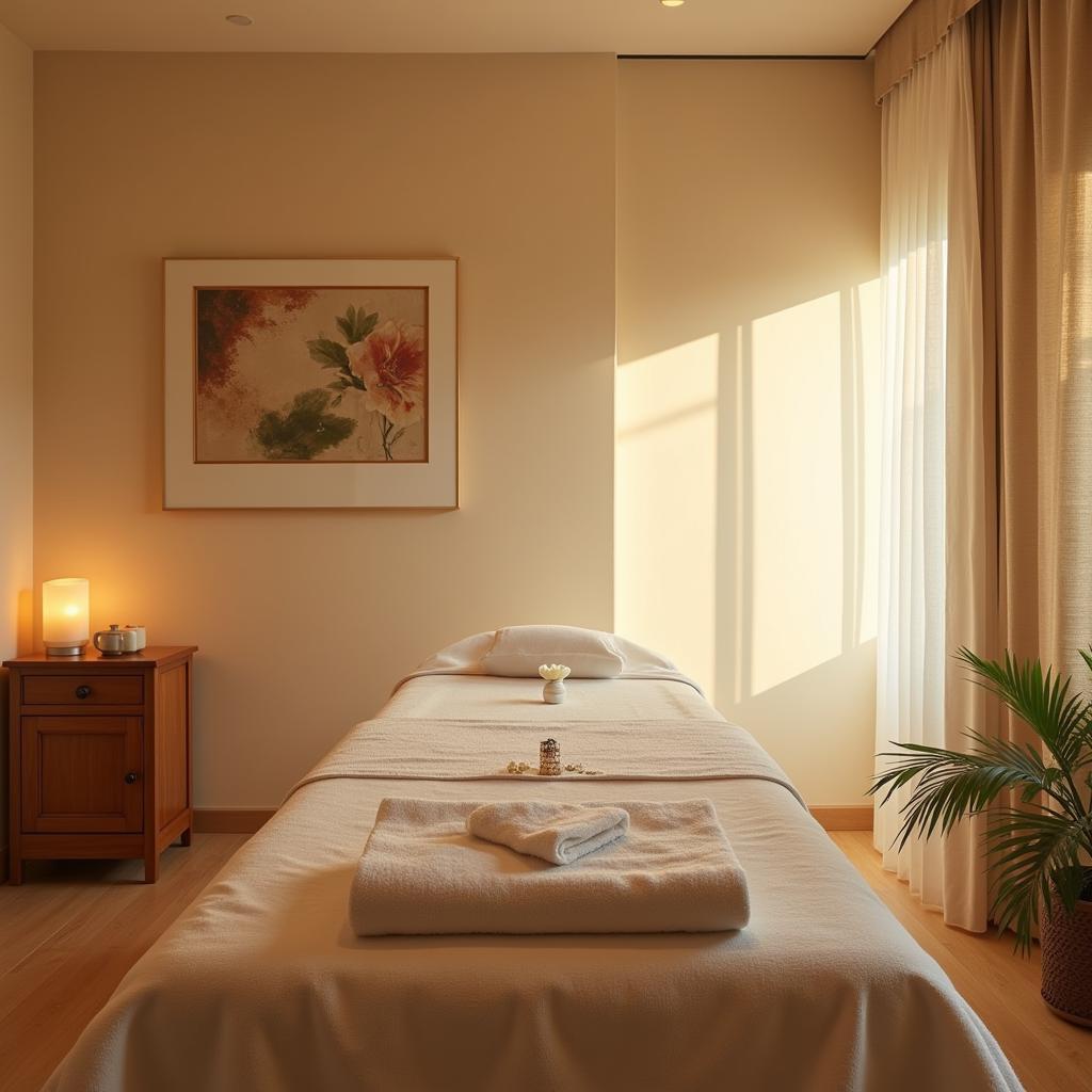 Tranquil Treatment Room in a Pearl Spa San Francisco