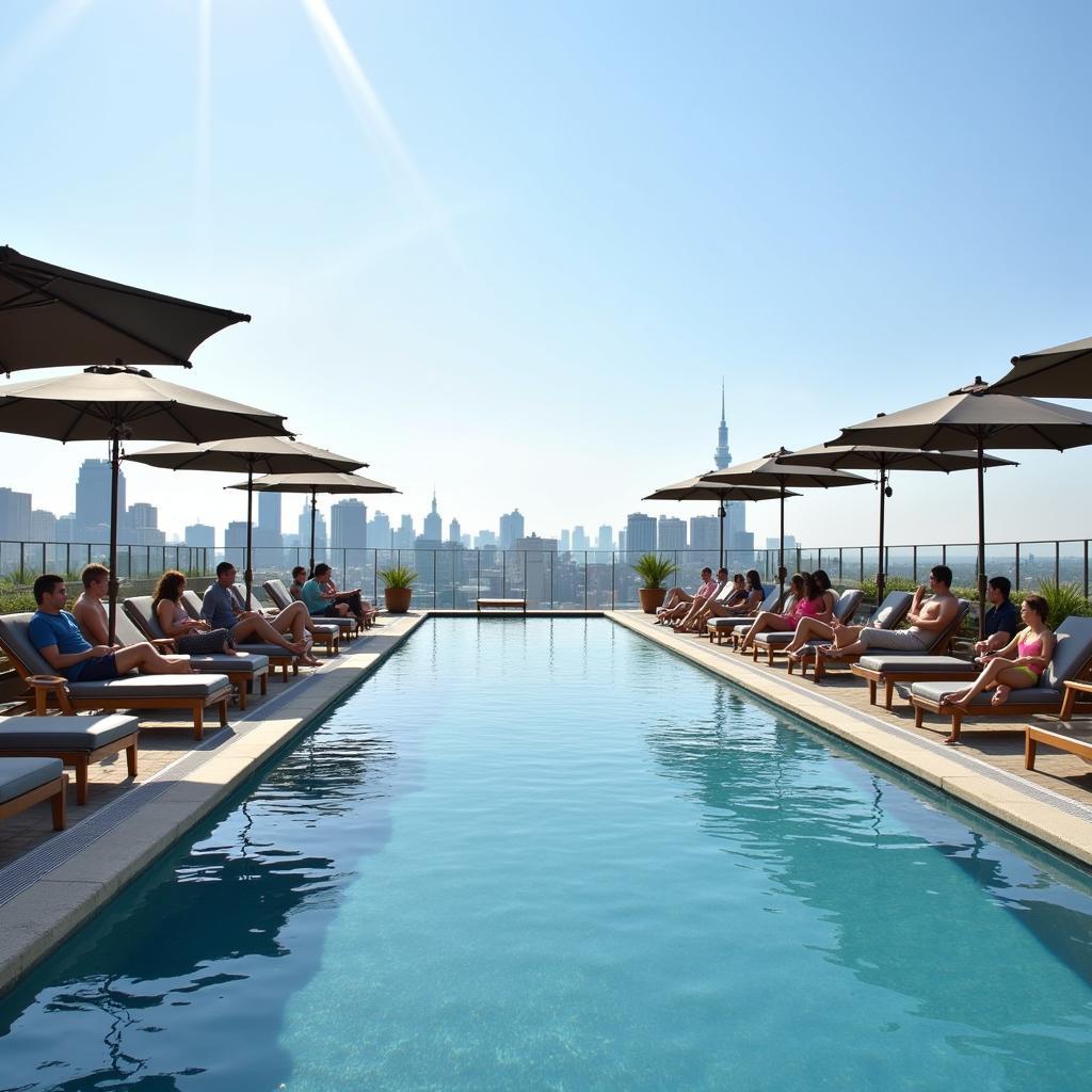 Stunning Rooftop Pool at Pepper Club Hotel & Spa