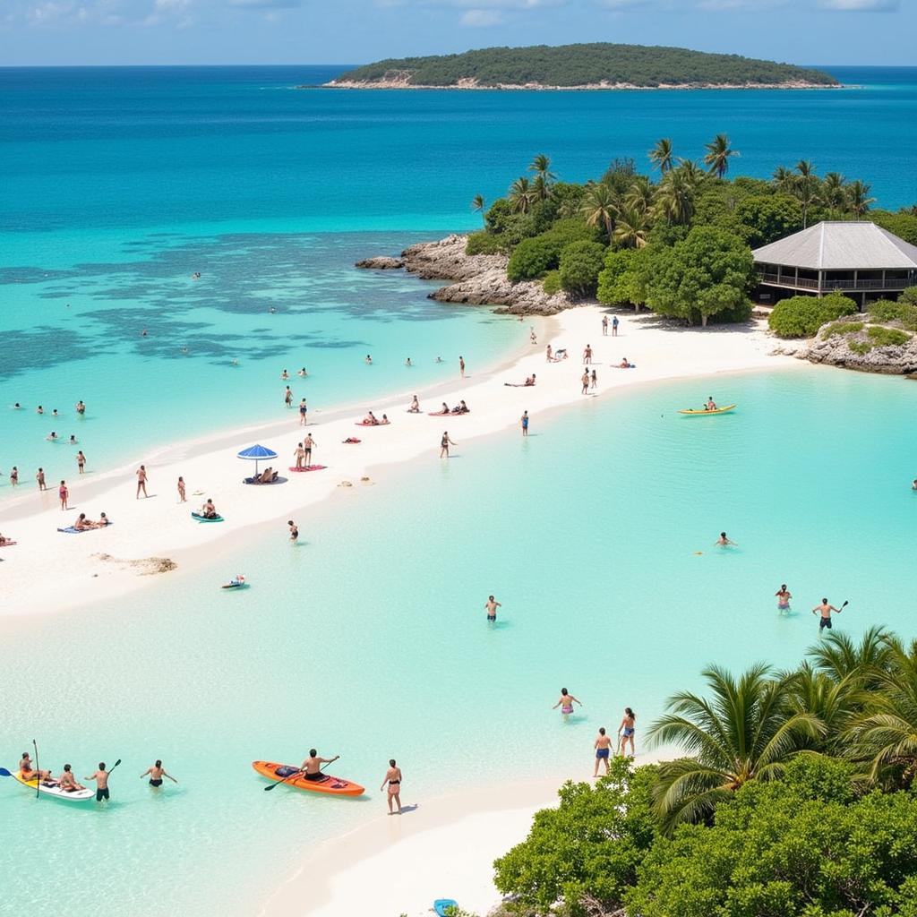 Guests Enjoying Beach Activities at Peter Island Resort and Spa