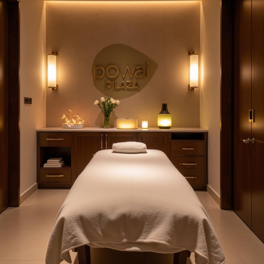 Luxurious spa treatment room at Powai Plaza