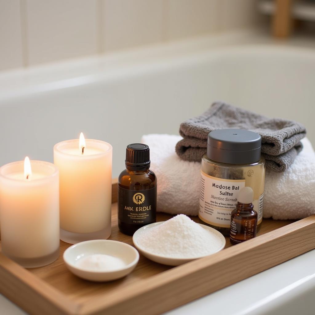 Preparing Home Spa Essentials