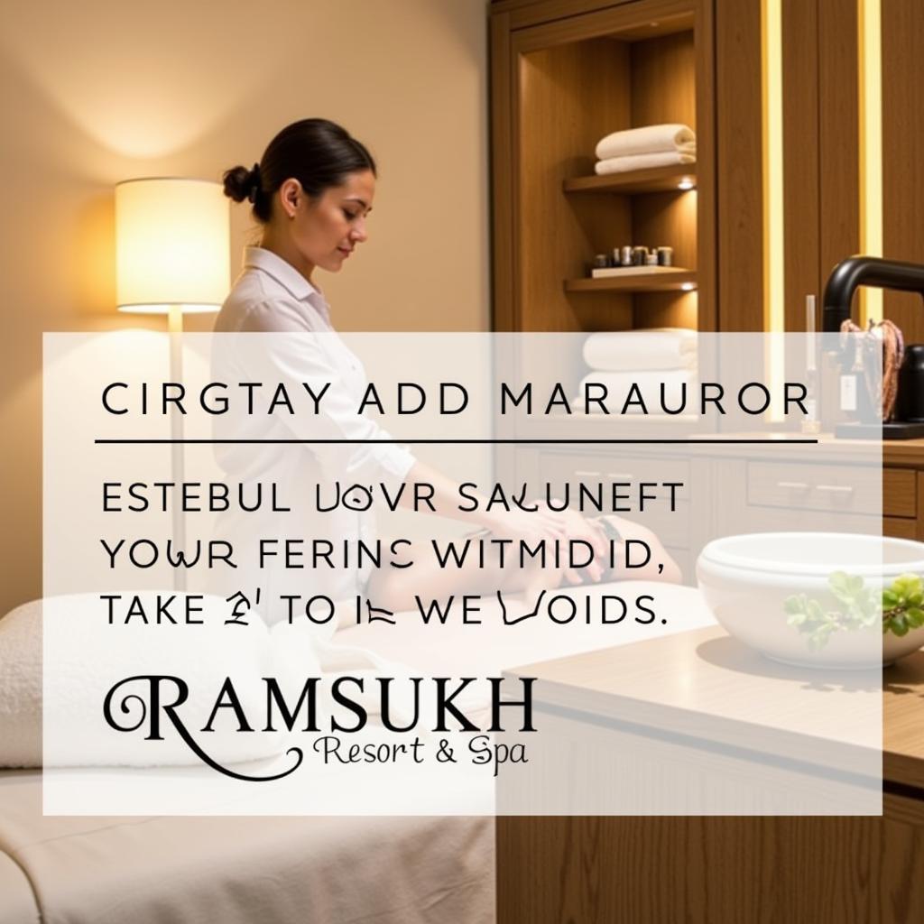 Relaxing Spa Treatment at Ramsukh Resorts & Spa