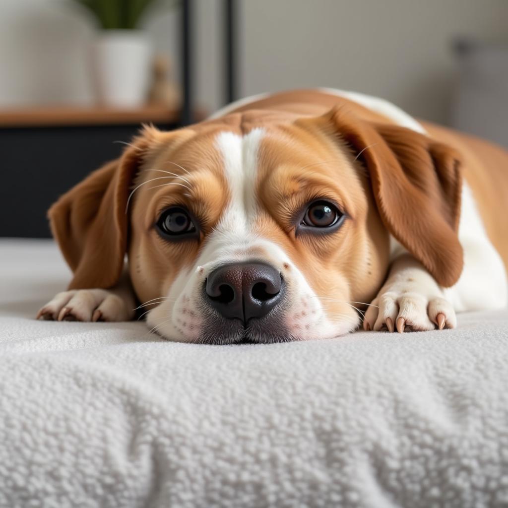 Relaxed Dog After Spa Treatment