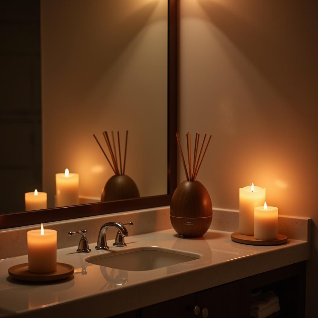 Creating a relaxing atmosphere for an at-home hair spa experience