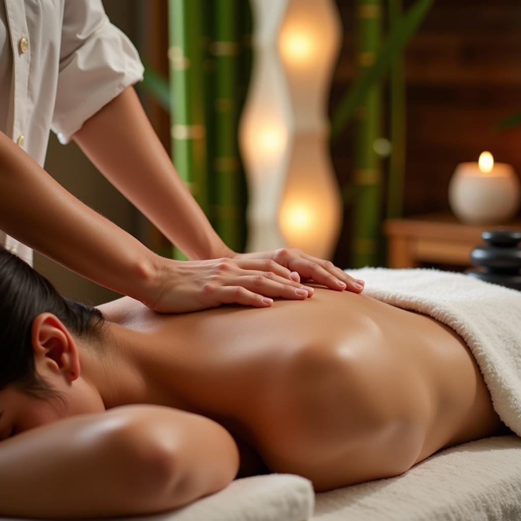 Relaxing Spa Massage in a Tranquil Setting