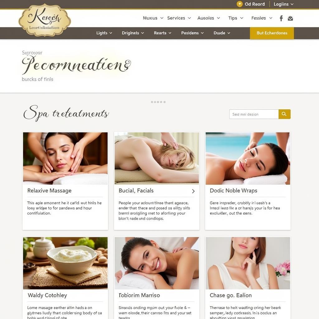 Resort Spa Personalized Recommendations