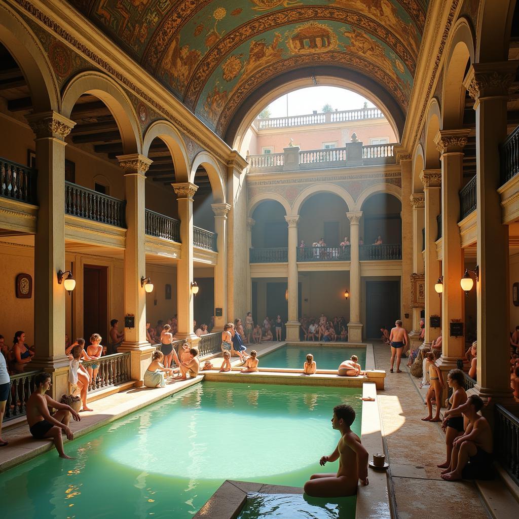 Ancient Roman Bath House Spa Ritual