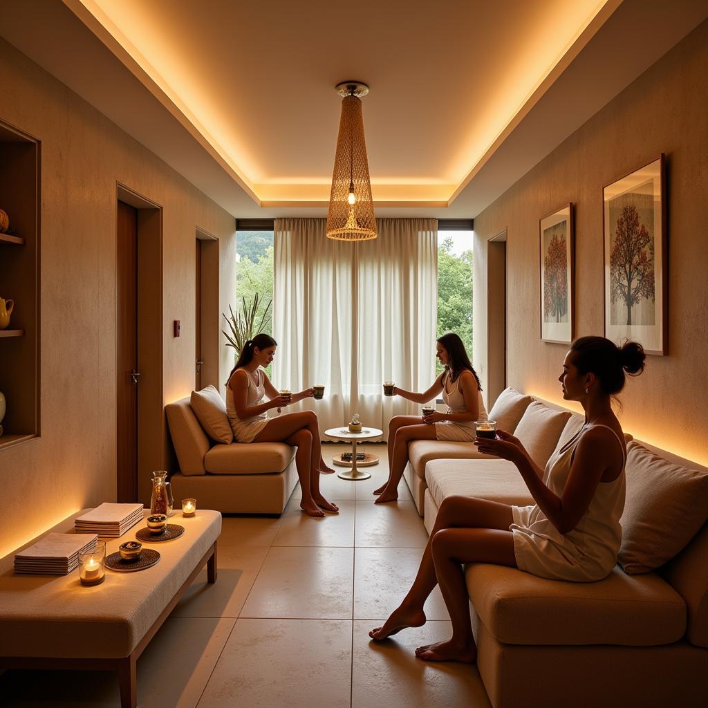 Relaxation Area in a Royal Hamam Spa