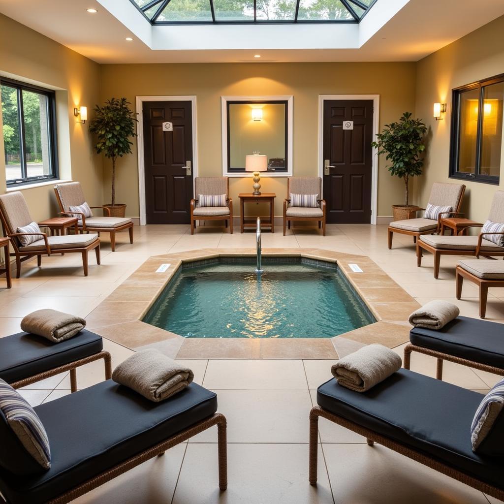 Tranquil Relaxation Area at Rushton Hall Spa