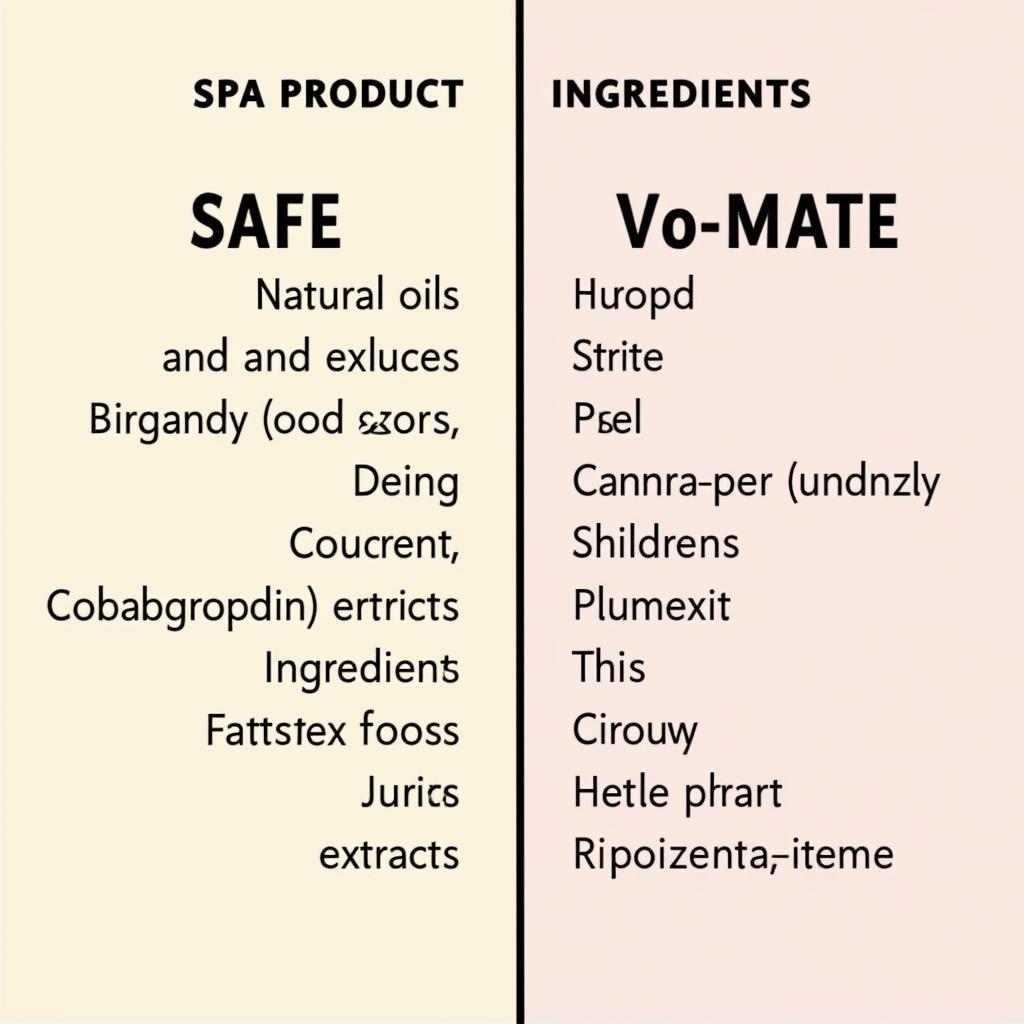 Safe and Harmful Spa Chemicals