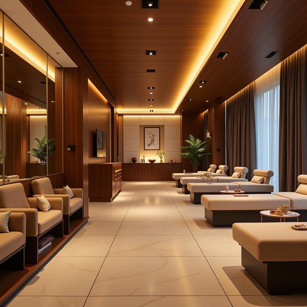 Luxurious spa interior in Salt Lake Kolkata