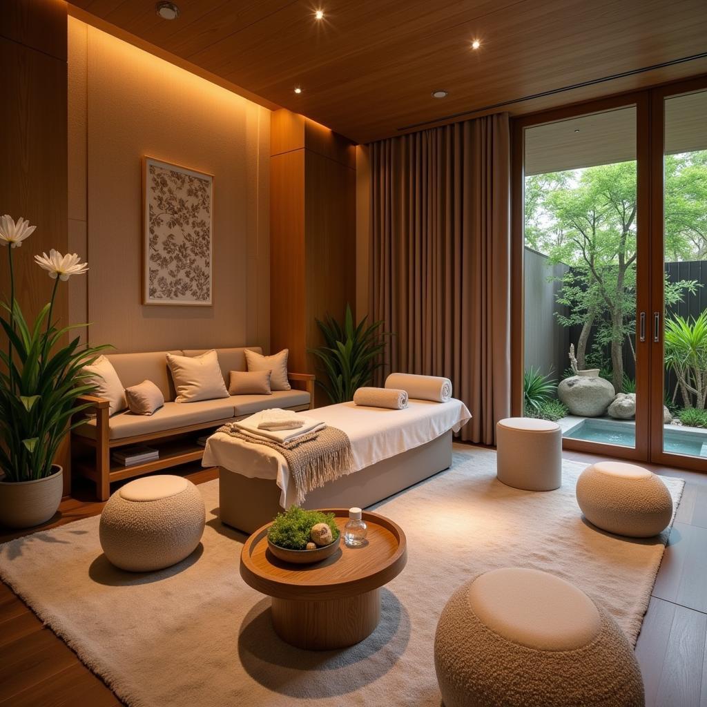 Sapta Spa Relaxation Area with Calming Decor