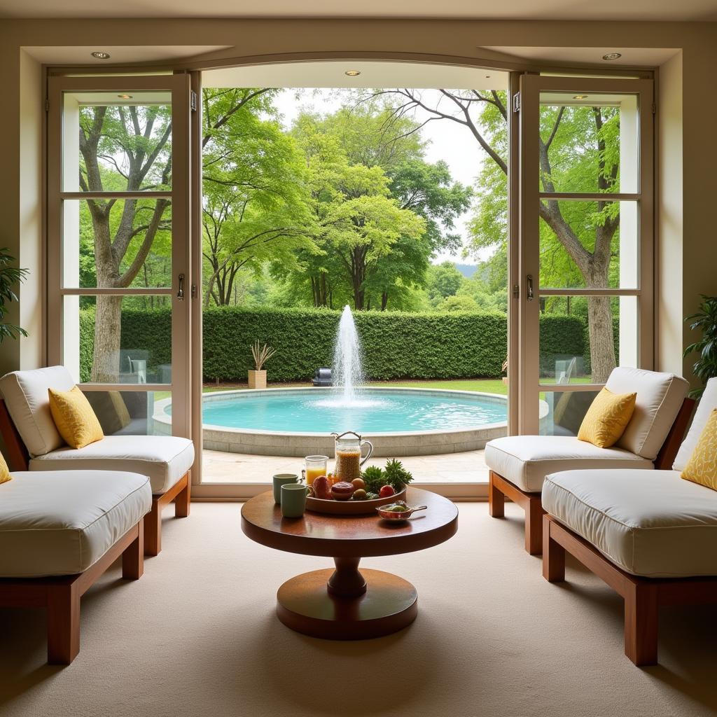 Relaxation area in a Secunderabad spa