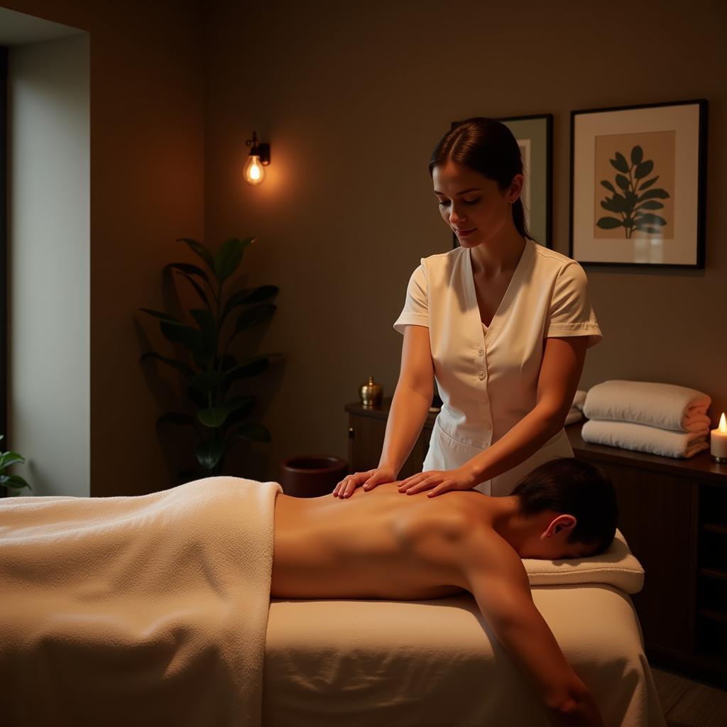 Relaxing massage therapy at a Select Citywalk spa