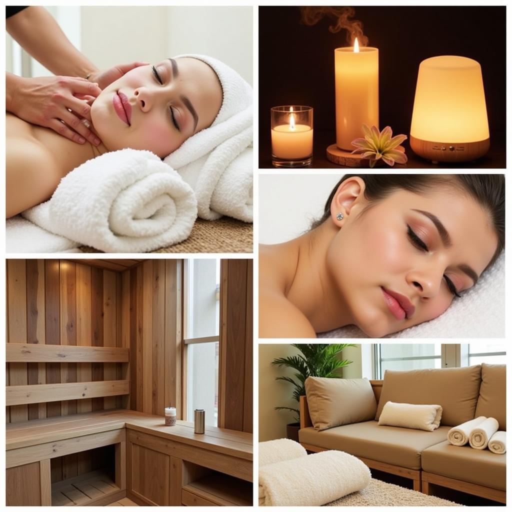 Various spa treatments and amenities offered in Siliguri’s commercial centre, including massages, facials, and aromatherapy.