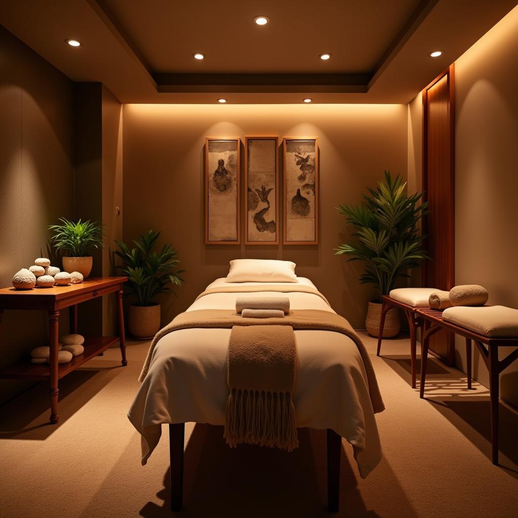 Serene nuansa spa treatment room