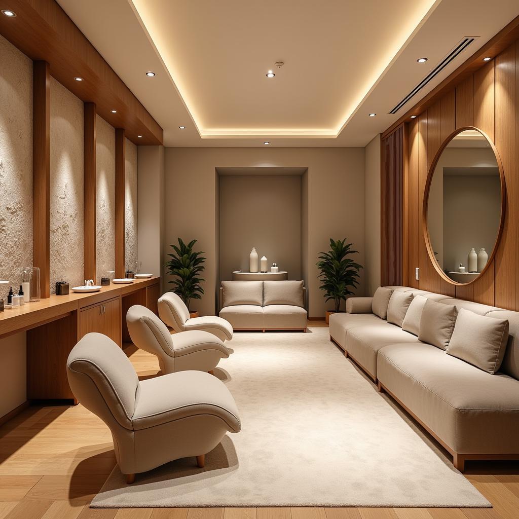 Serene Spa Interior in Omaxe Celebration Mall Gurgaon