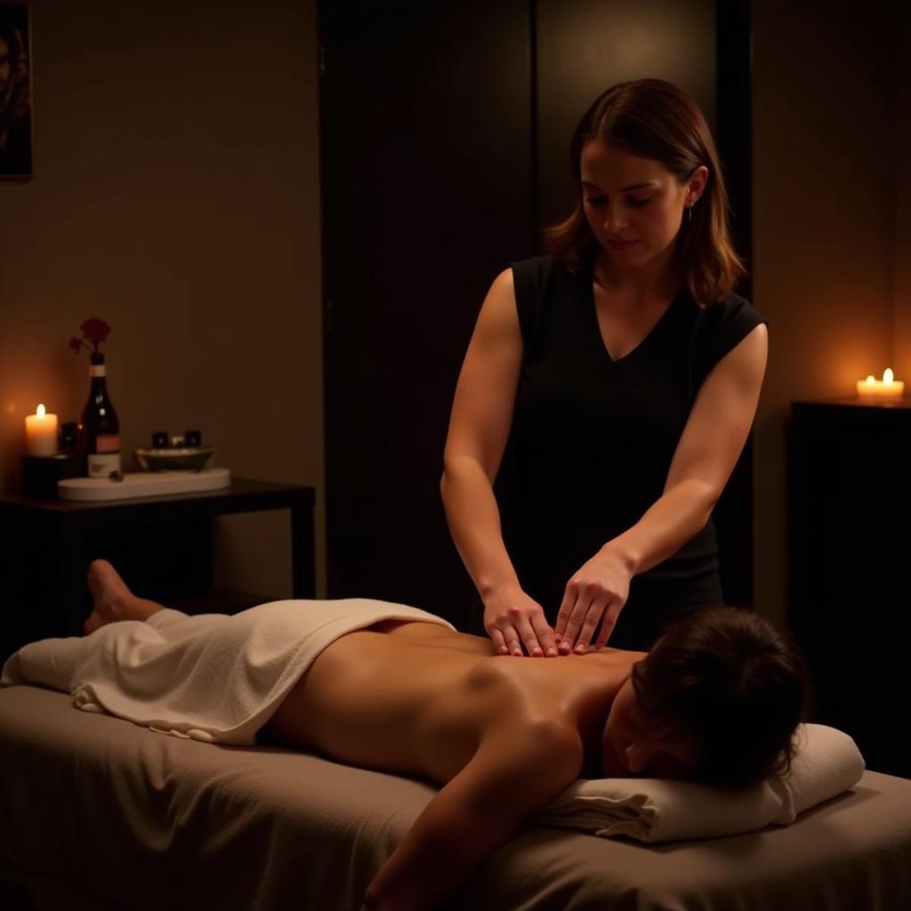 Relaxing Massage Therapy at a Serenity Spa