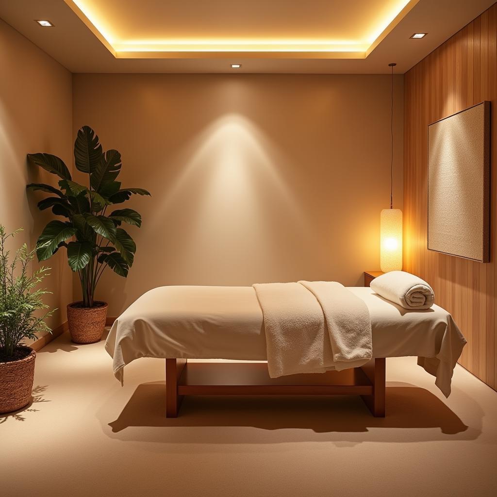 Serene spa treatment room in Shimla