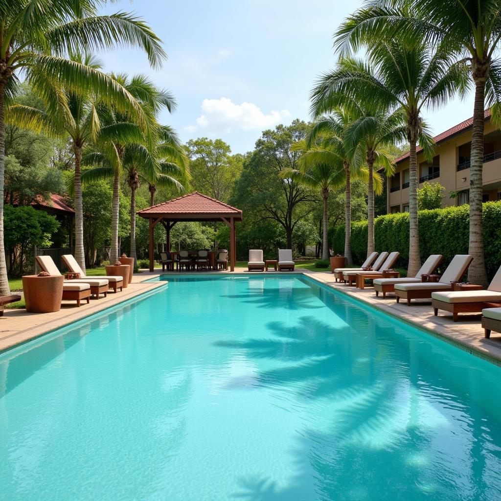 Relaxing Pool Area at Sirayane Boutique Hotel