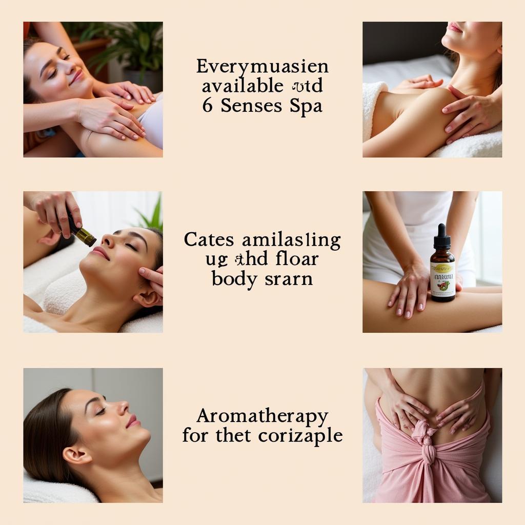 Variety of Six Senses Spa Treatments