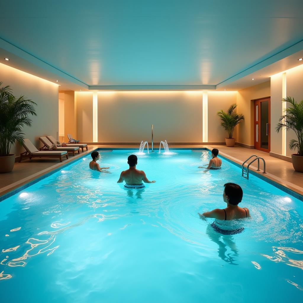 Hydrotherapy pool in a Bhubaneswar spa