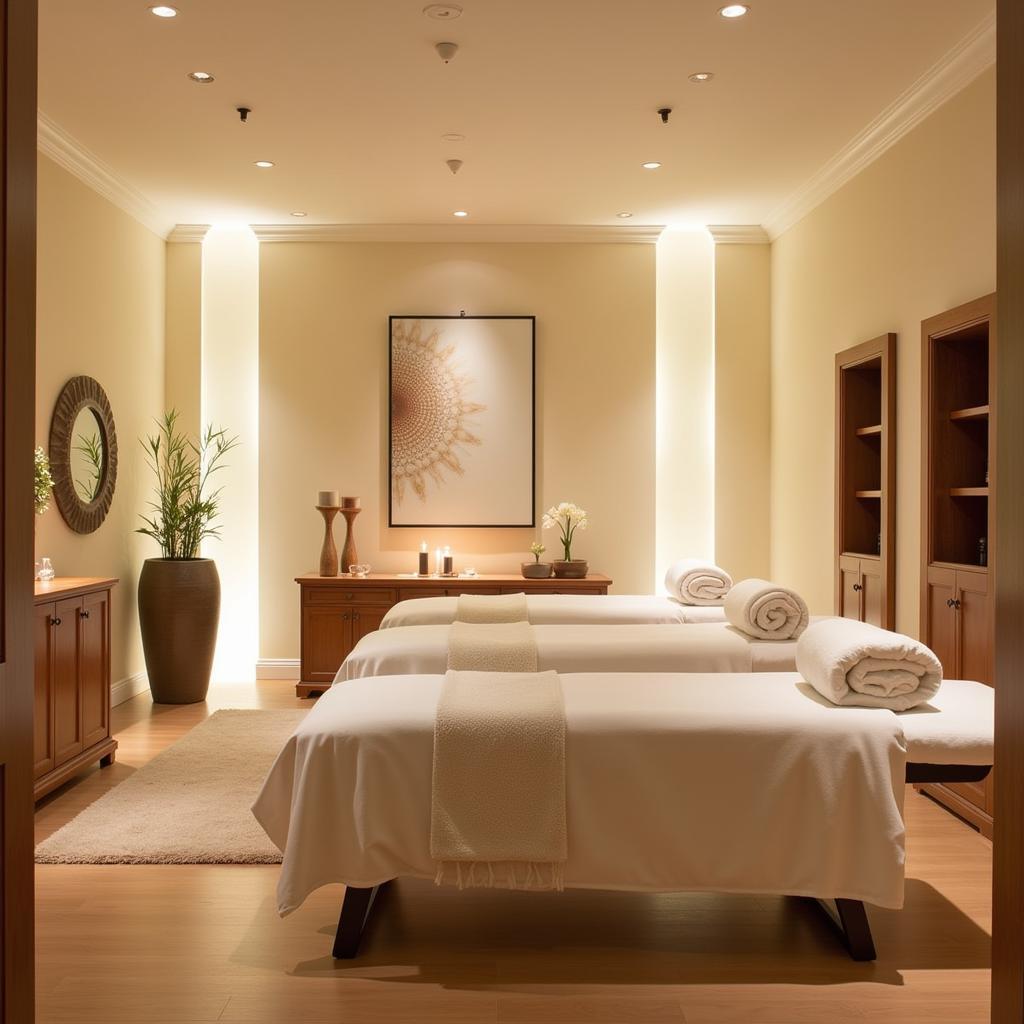 Relaxing Spa Treatment Room at Centara Grand Island Resort & Spa Cenvaree Maldives