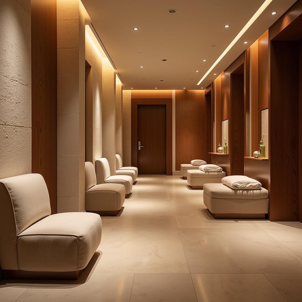 Serene and Relaxing Interior of The Body Spa in Burlington Lucknow