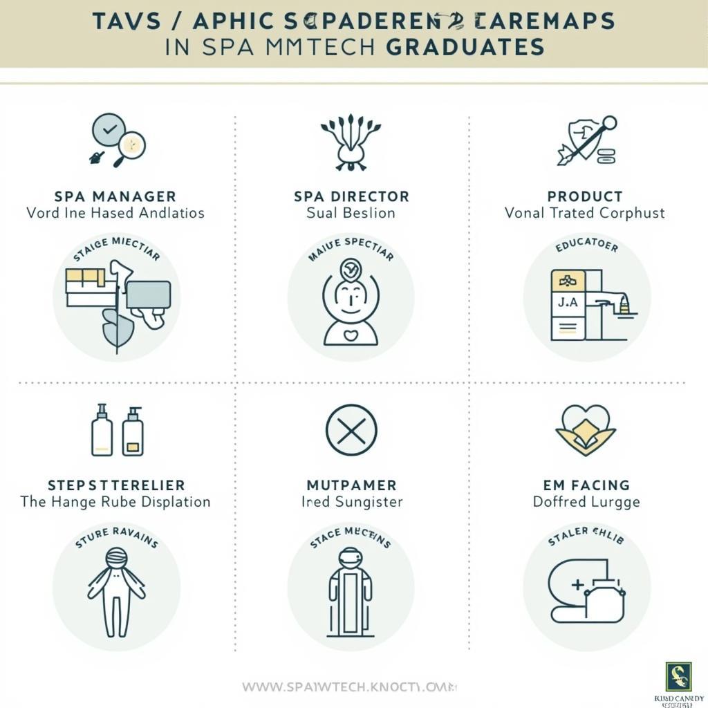 Career Opportunities for Spa MTech Graduates: An infographic depicting various career paths available to graduates, highlighting potential job titles and salary ranges.