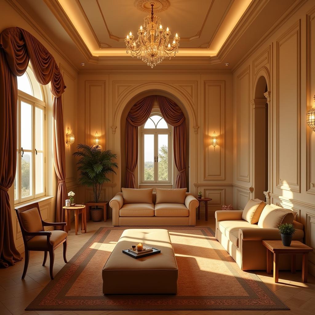 Luxurious Interior of a Spa Palace in Amravati